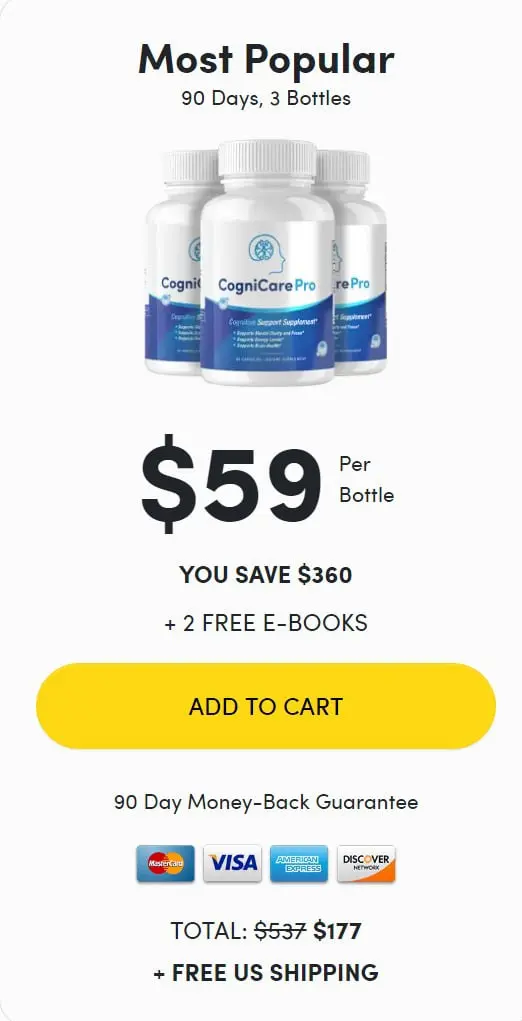 CogniCare Pro - 3 Bottles