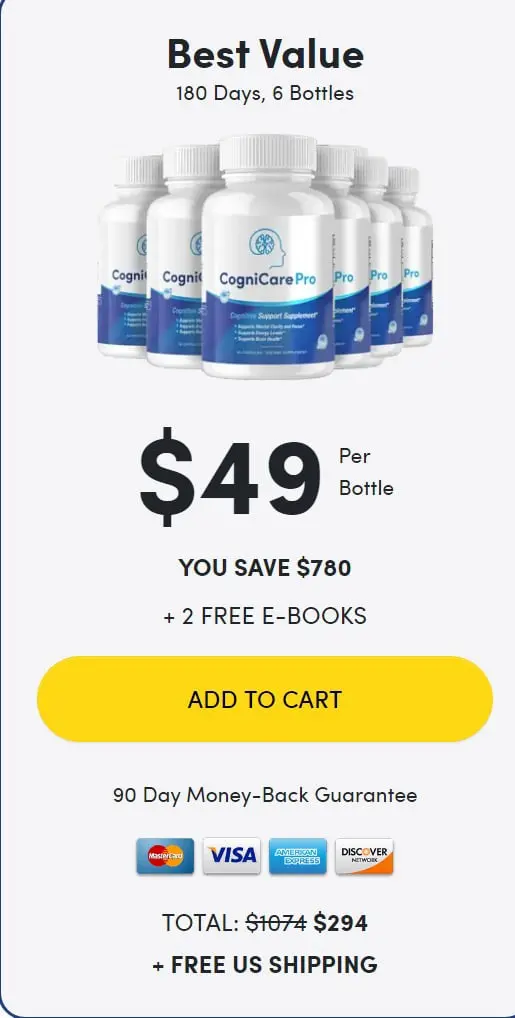 CogniCare Pro - 6 Bottles